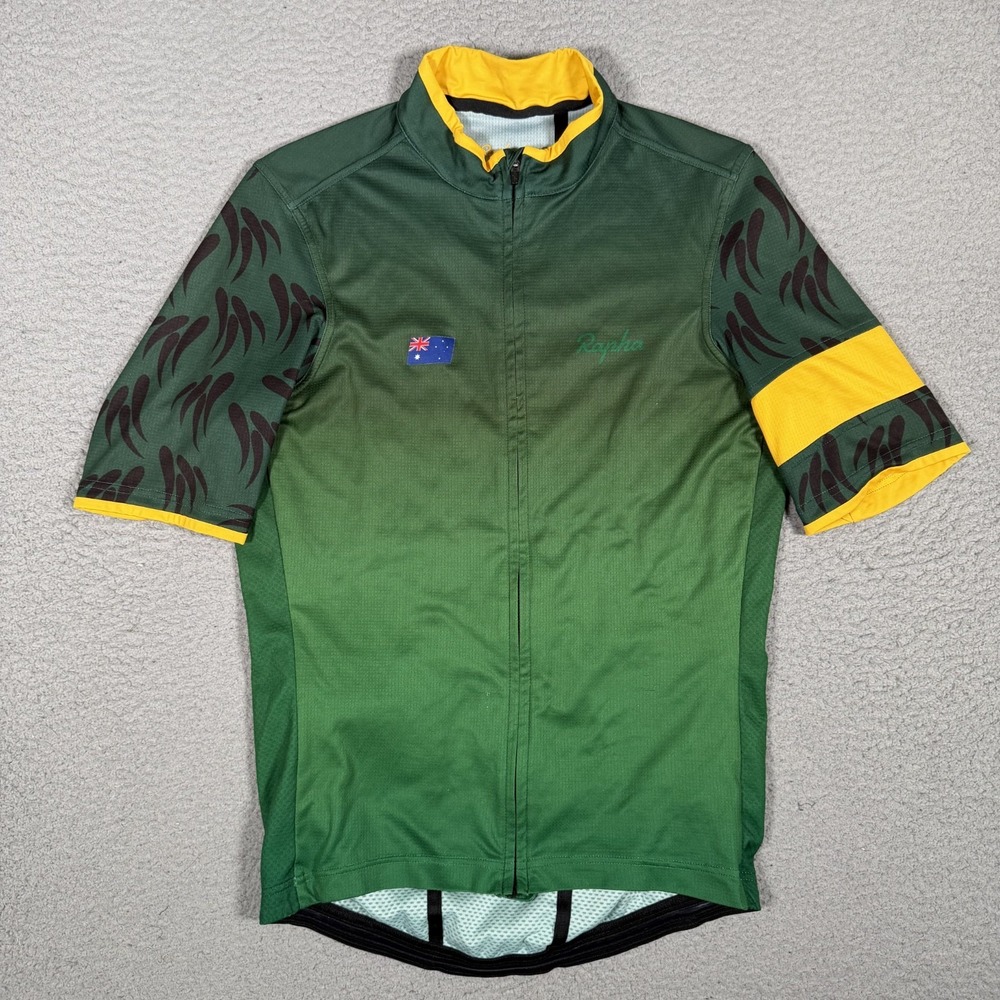 Rapha Cycling Jersey Mens Medium Green Country Lightweight Stretch Australia